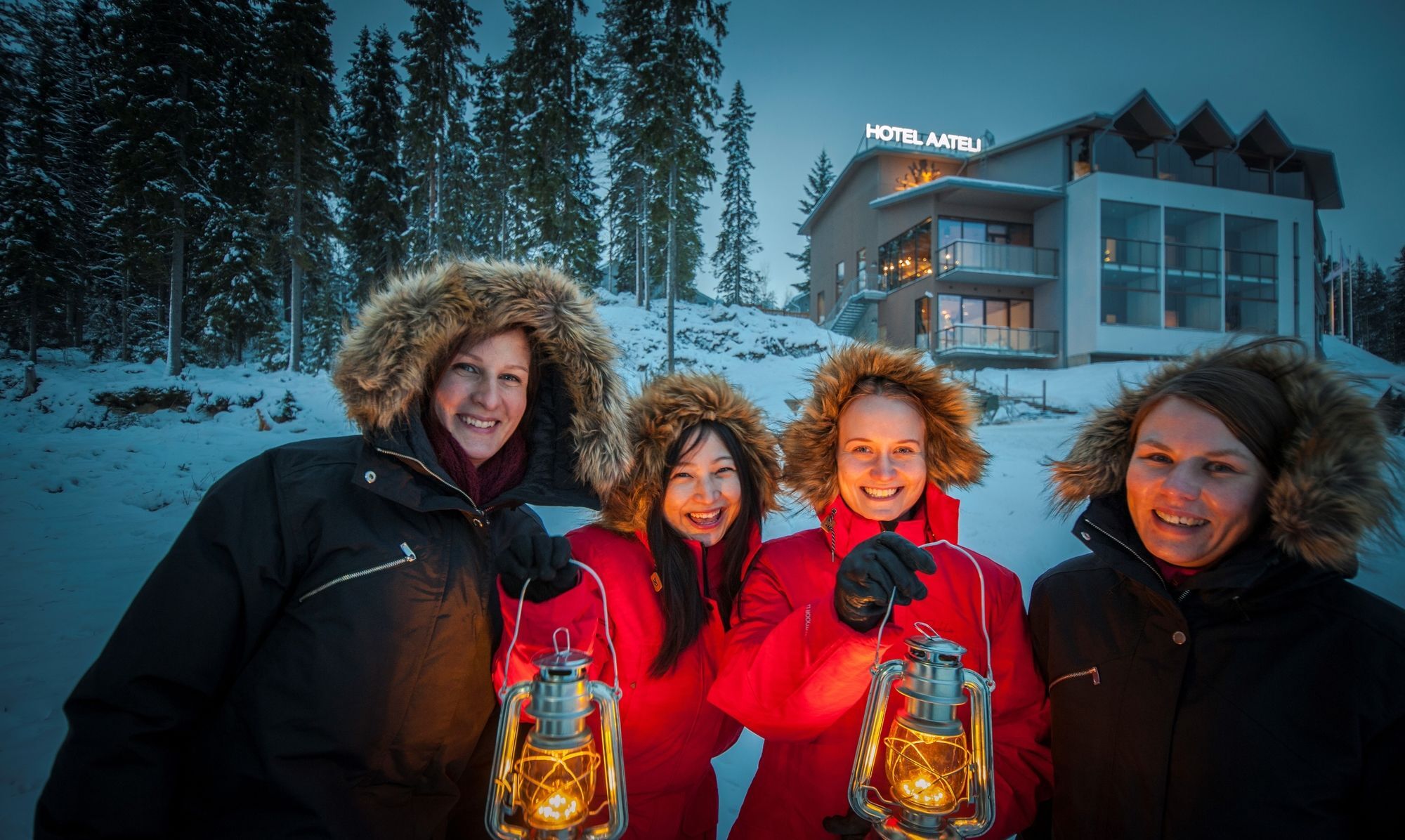 Hotel Aateli Hillside Vuokatti Eksteriør bilde