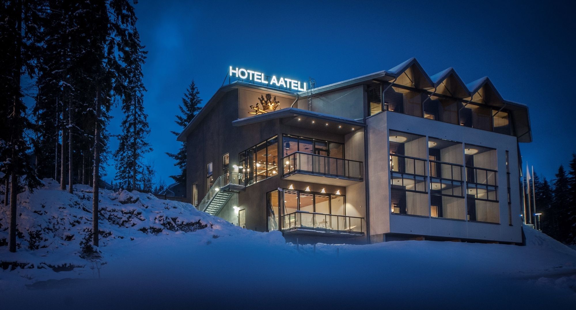 Hotel Aateli Hillside Vuokatti Eksteriør bilde