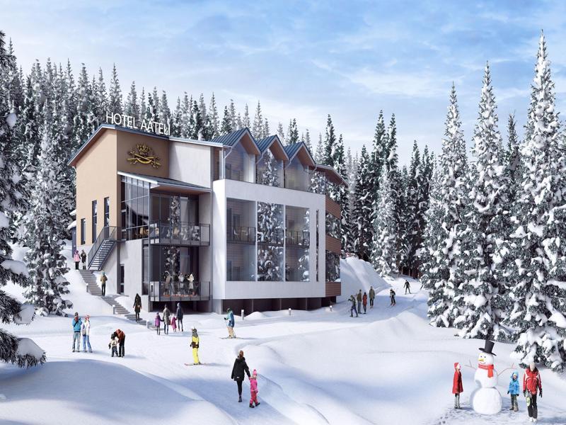 Hotel Aateli Hillside Vuokatti Eksteriør bilde