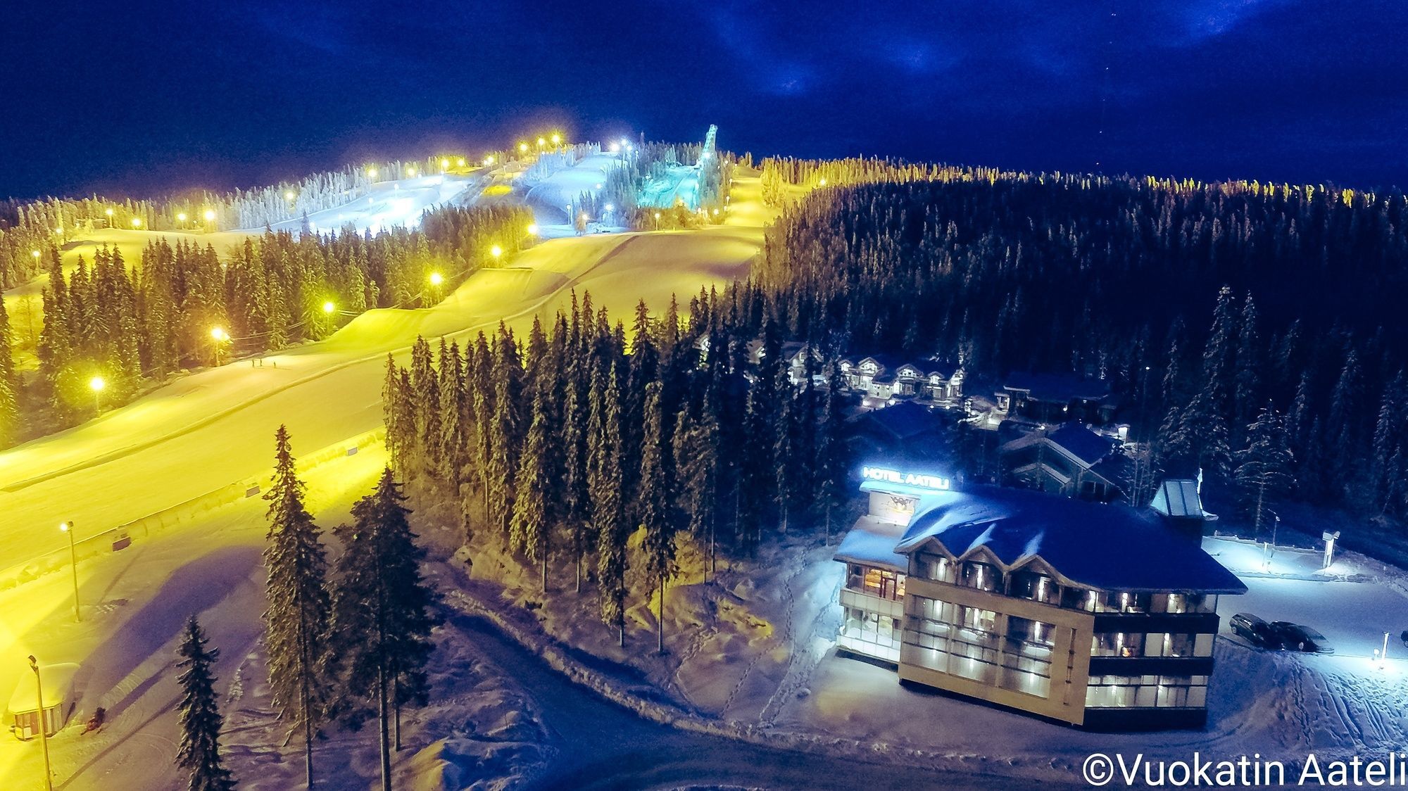 Hotel Aateli Hillside Vuokatti Eksteriør bilde